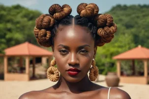 7 Terrific Photos Of Bantu Knots Hairstyle For Your Inspiration