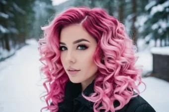 Pretty In Pink: Curly Hairstyles To Rock Your Pink Hair!
