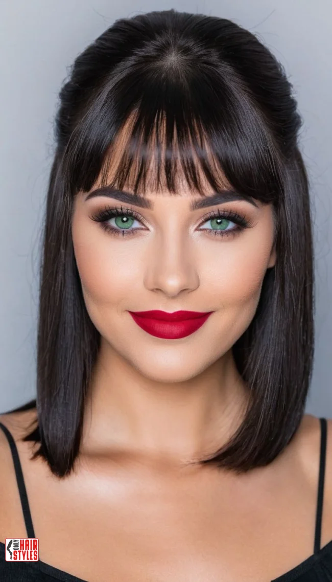 5. Deep Black | 7 Hair Colors For Gray Eyes To Bring Out Your Rare Charm
