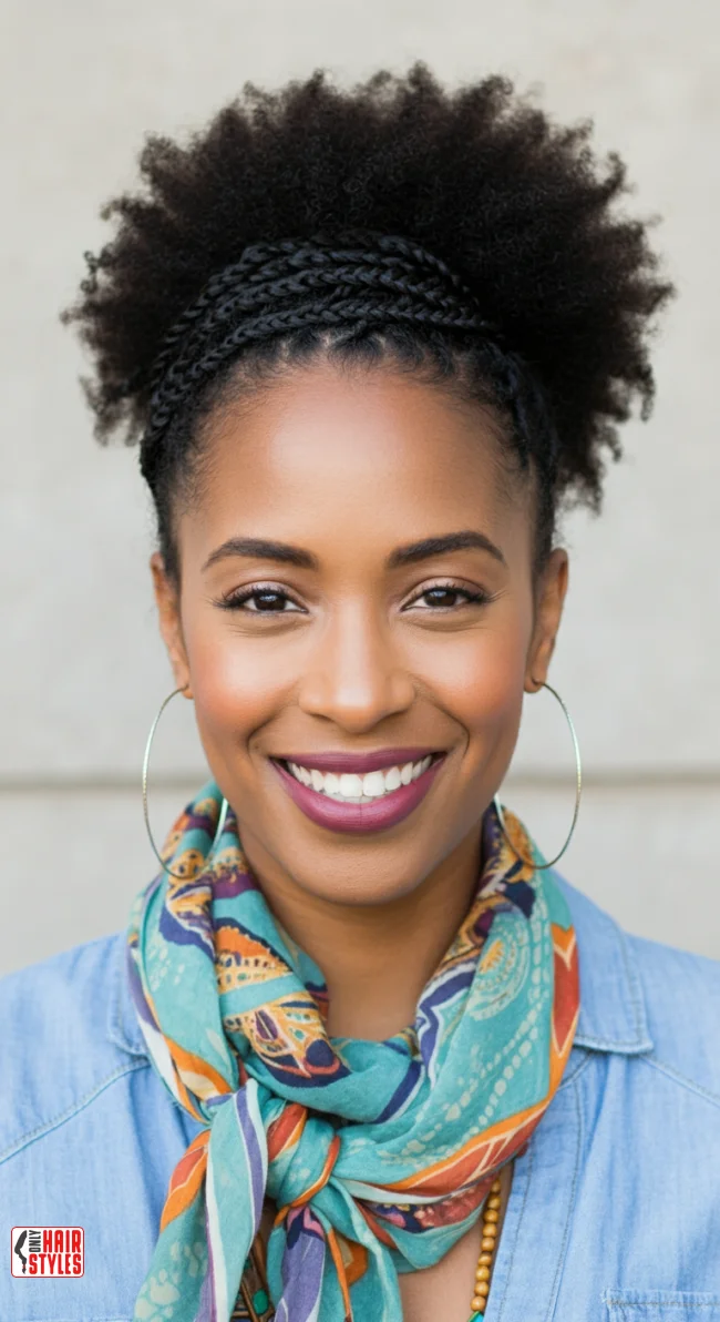 6. Halo Braid with Natural Hair | 10 Halo Braid Ideas For An Ethereal Protective Hairstyle
