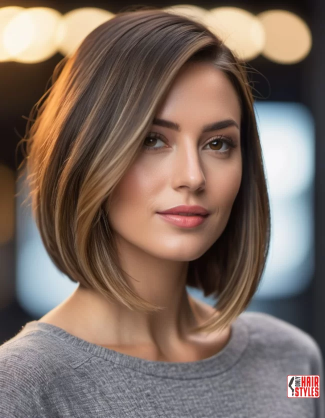 Angled Bob | Low Maintenance Shoulder-Length Hairstyles For Thin Hair