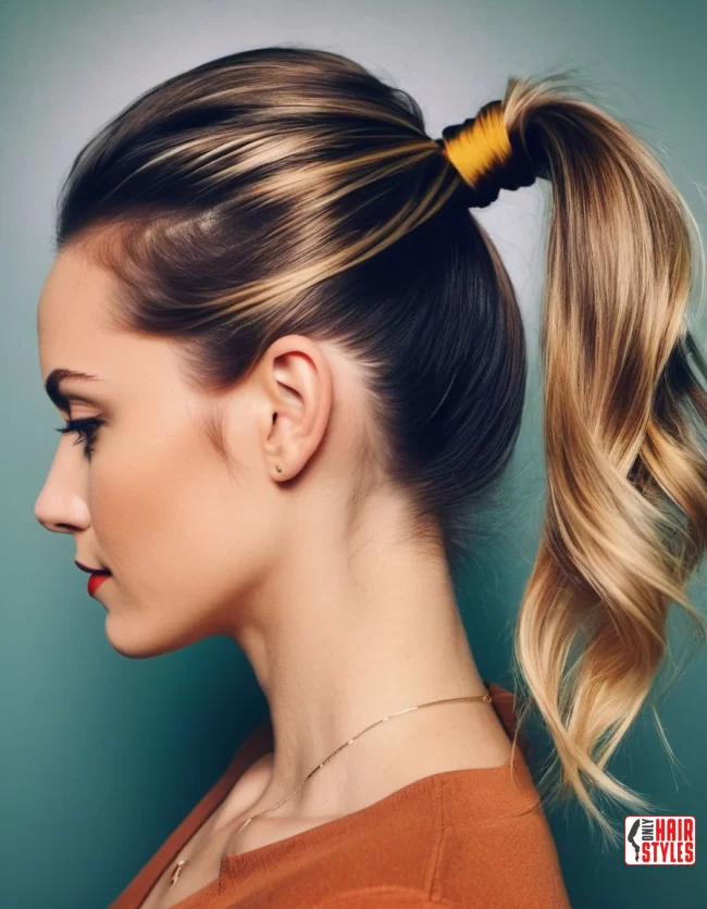 Textured Ponytail | Low Maintenance Shoulder-Length Hairstyles For Thin Hair