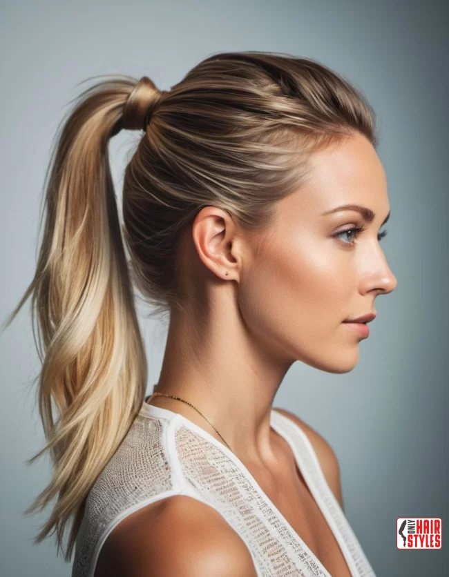 Textured Ponytail | Low Maintenance Shoulder-Length Hairstyles For Thin Hair
