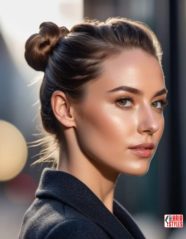 Messy Bun | Low Maintenance Shoulder-Length Hairstyles For Thin Hair