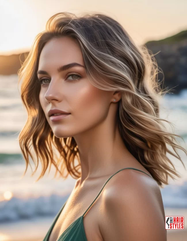 Beachy Waves | Low Maintenance Shoulder-Length Hairstyles For Thin Hair