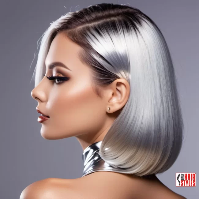 Silver Luster: Embrace Futuristic Elegance with Metallic Silver | Hair Color Trends Of 2024: A Comprehensive Guide To On-Trend Shades And Styles