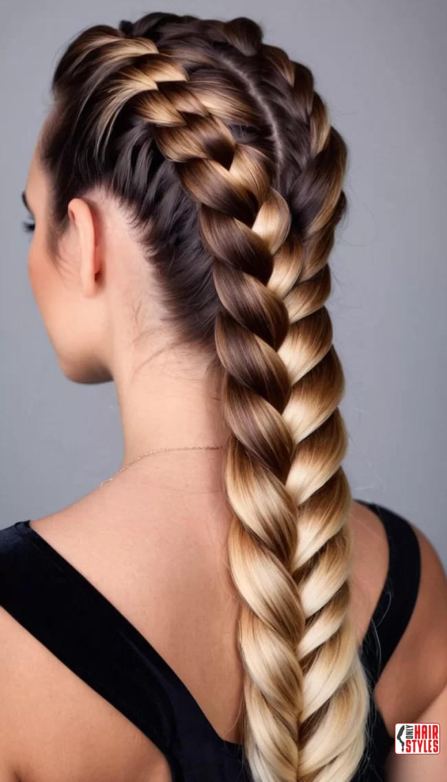 19. Dutch Braid with Ombre Effect | 30 Easy Dutch Braid Hairstyles - Mastering On Style