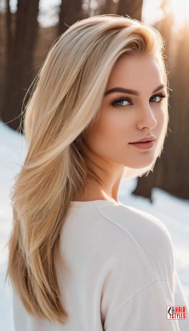 4. Chic and Sleek: Straight Honey Blonde Tresses | Stunning Blonde Hairstyles To Elevate Your Look: A Comprehensive Guide
