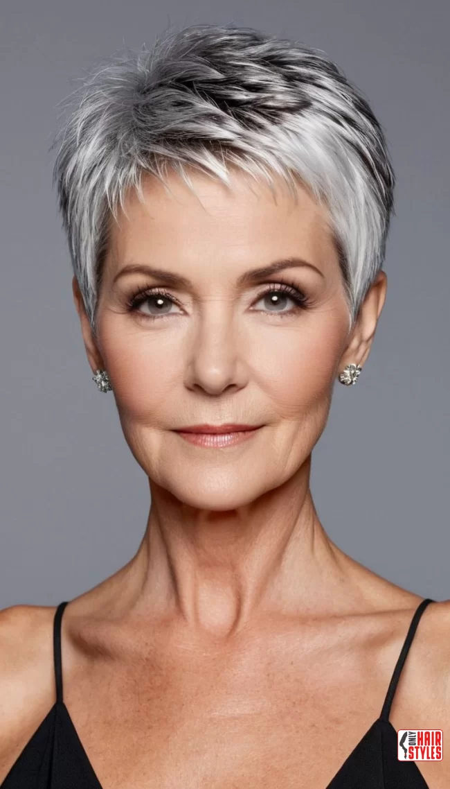 2. Silver Fox Pixie Cut | Trendy And Age-Defying Hairstyles For Older Women