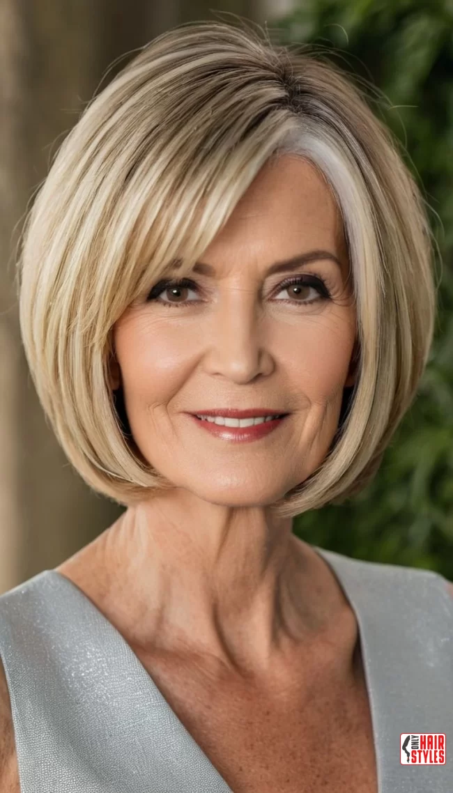 1. Chic Bob with Layers | Trendy And Age-Defying Hairstyles For Older Women