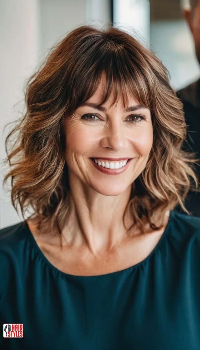 6. Shaggy Bangs | 10 Astonishing Photos That Inspire You For Getting Bangs Over 40