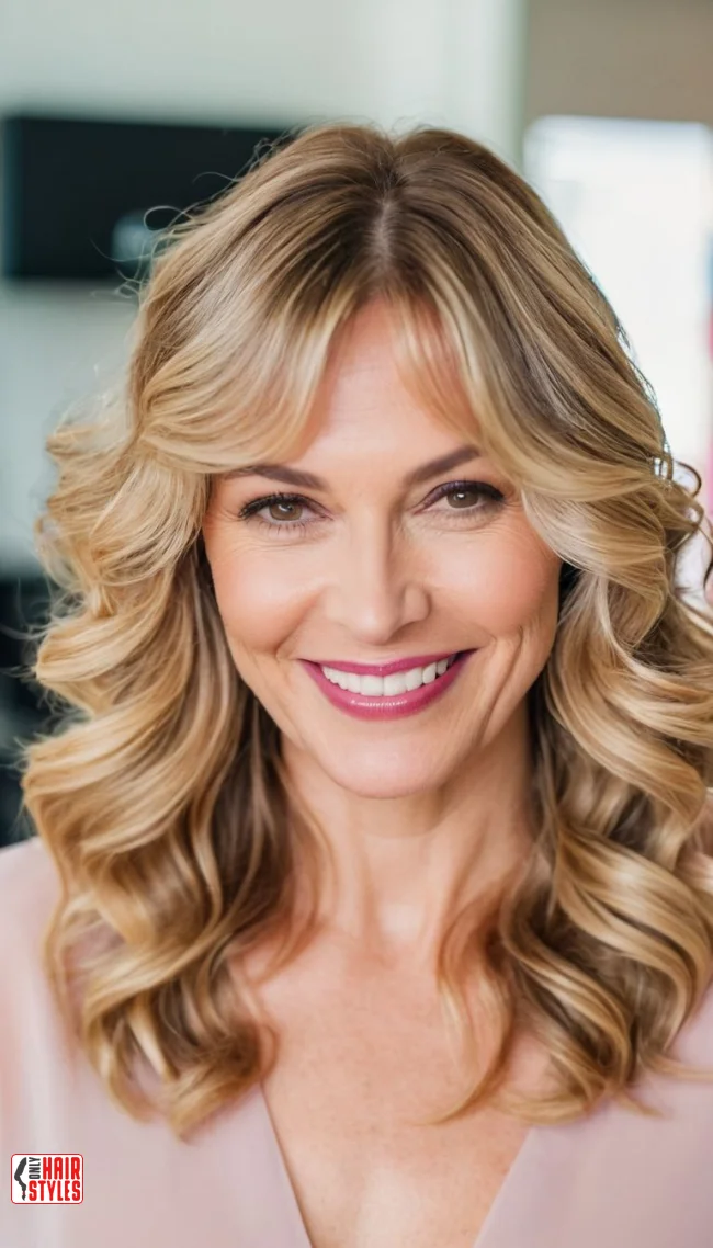 4. Curtain Bangs | 10 Astonishing Photos That Inspire You For Getting Bangs Over 40