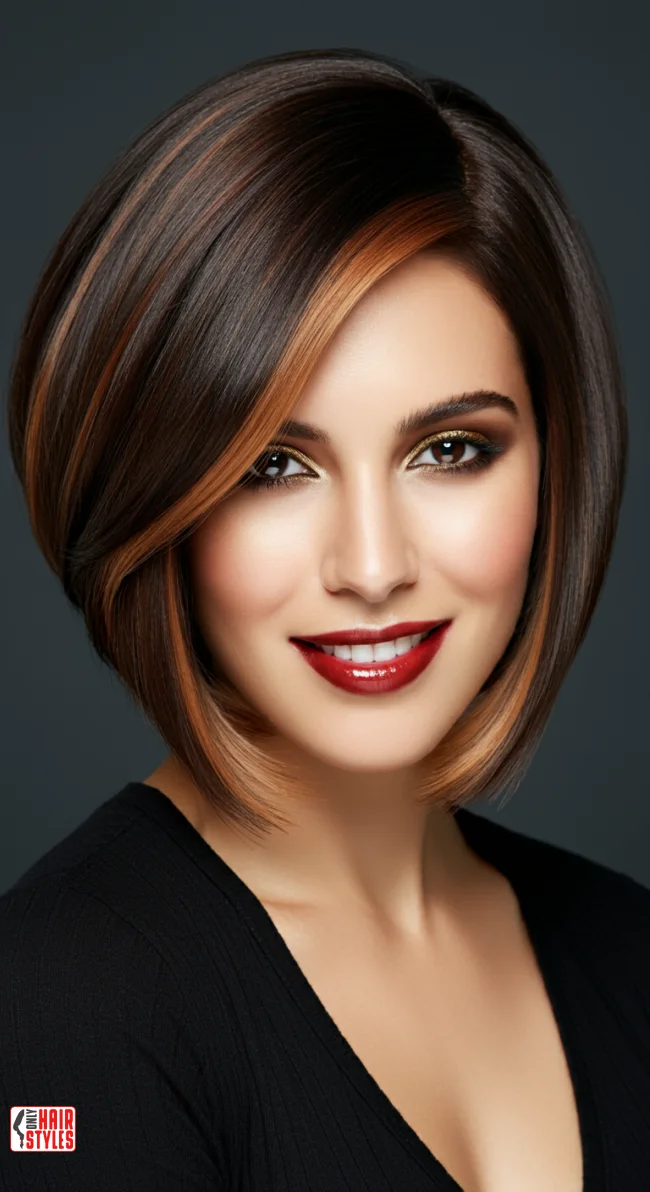 9. Razored Bob with Color Highlights | 10 Fabulous Razored Bob Ideas To Give Your Hair A Modern Upgrade
