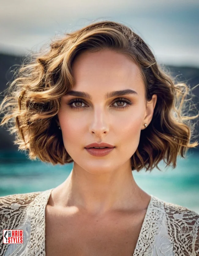 9. Wavy Lob | 10 Ritzy Female Looks With Short Haircuts For Oval Faces