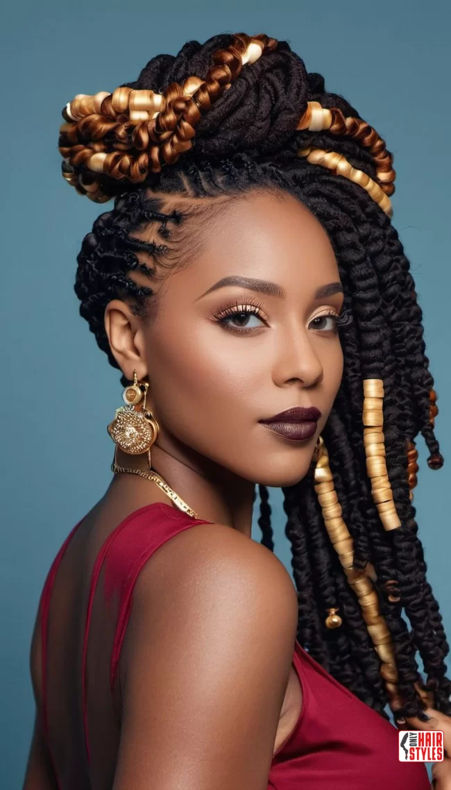 Locs with Accessories | 15 Gorgeous Ways To Style Your Locs