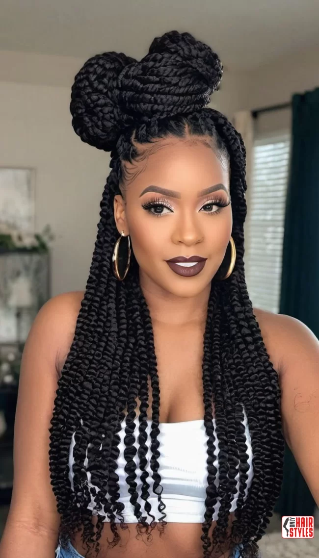 Half-Up, Half-Down | 15 Gorgeous Ways To Style Your Locs