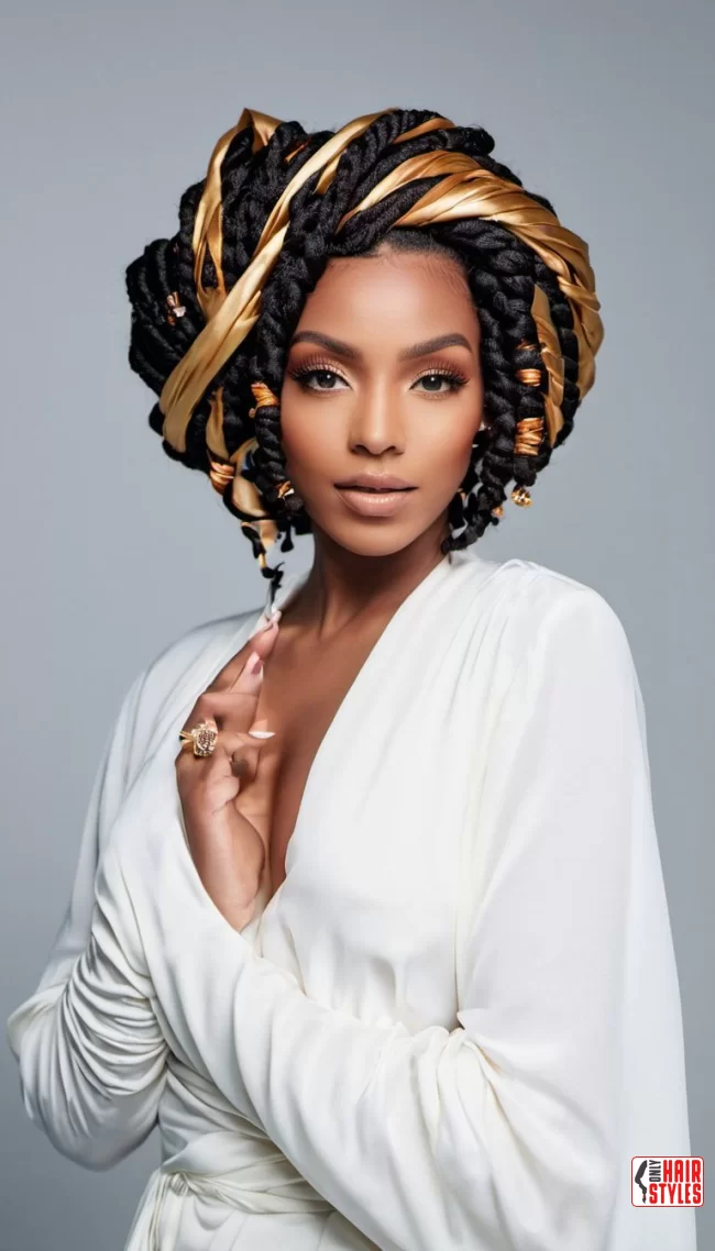 Wrapped Locs | 15 Gorgeous Ways To Style Your Locs