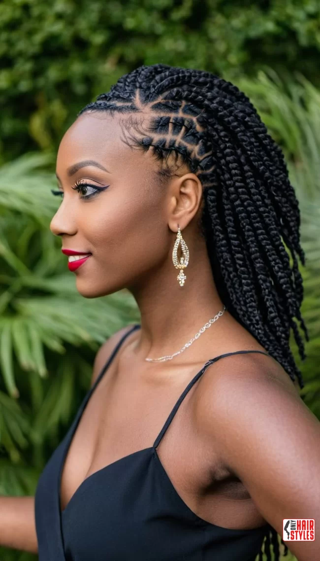Side-Swept Locs | 15 Gorgeous Ways To Style Your Locs