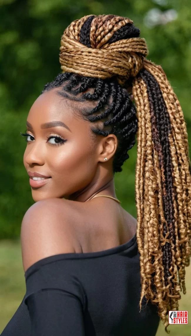 Wrapped Ponytail | 15 Gorgeous Ways To Style Your Locs