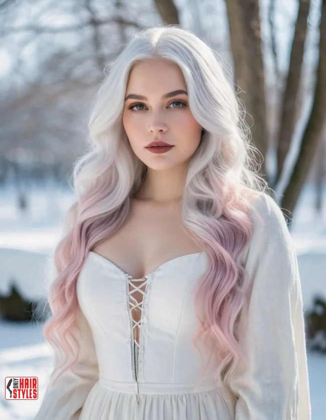 10. Snow White Ombre | 10 Majestic Ombre Winter Hair Colors Not To Miss