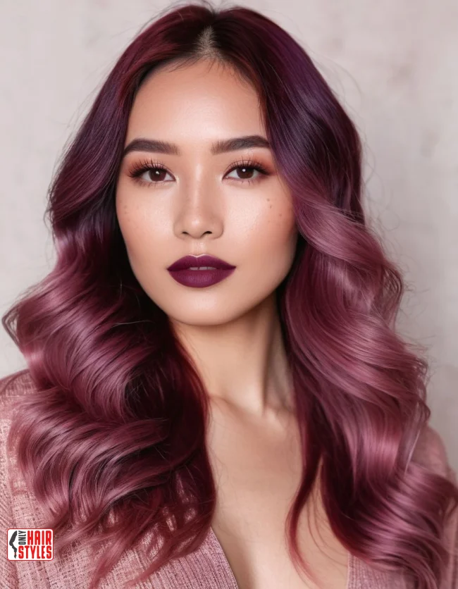 4. Plum Wine Ombre | 10 Majestic Ombre Winter Hair Colors Not To Miss