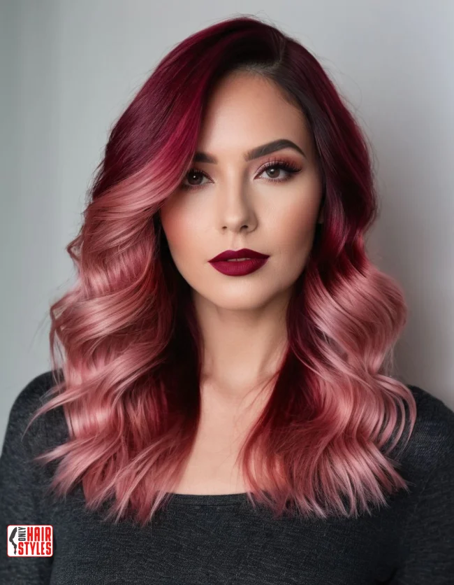 9. Cranberry Ombre | 10 Majestic Ombre Winter Hair Colors Not To Miss
