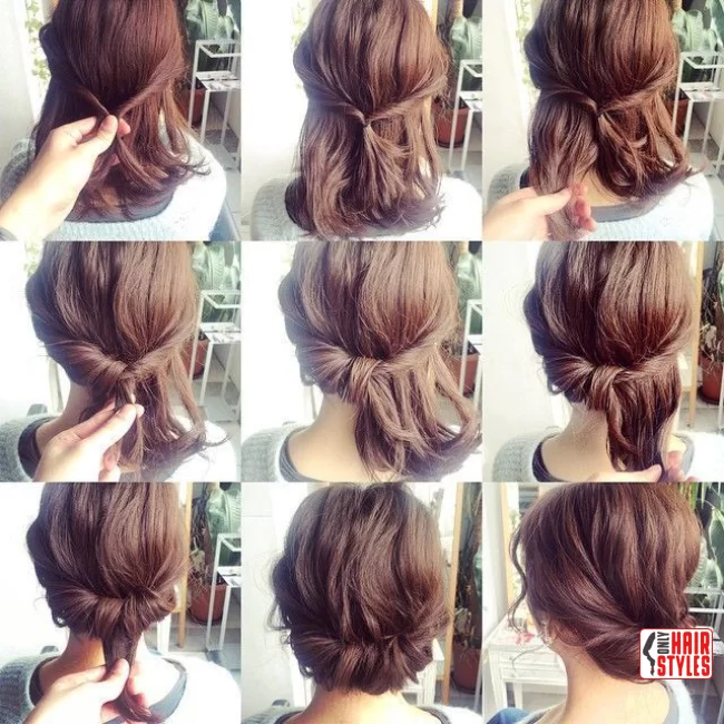 Low Rolled Bun | 10 Easy Step By Step Hair Tutorials For Chic Hairstyles