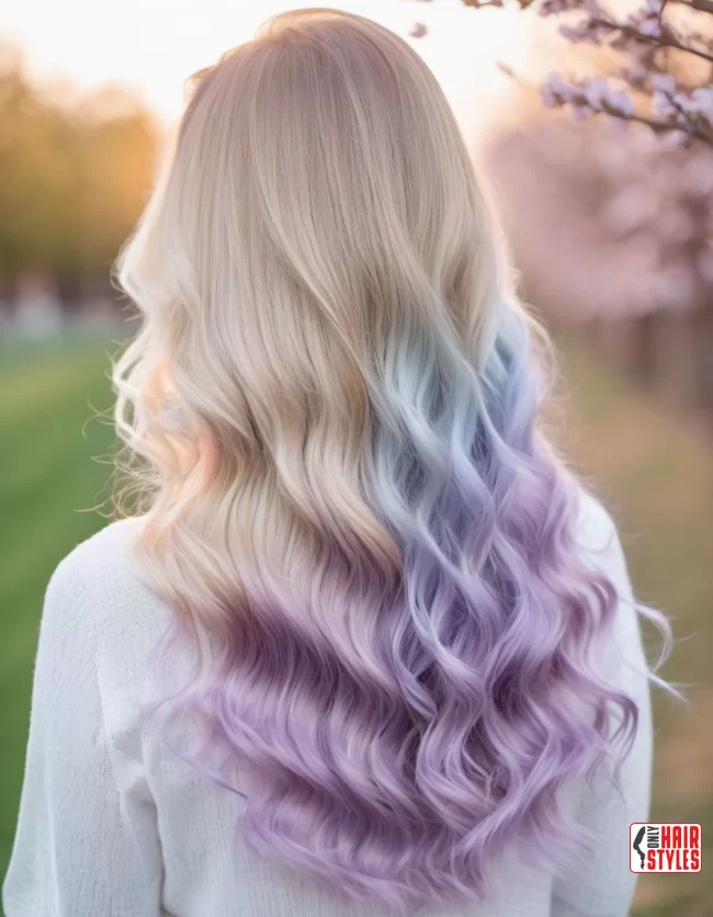 Pastel Ombre Waves | Spring Hairstyles For Long Hair: Fresh Looks