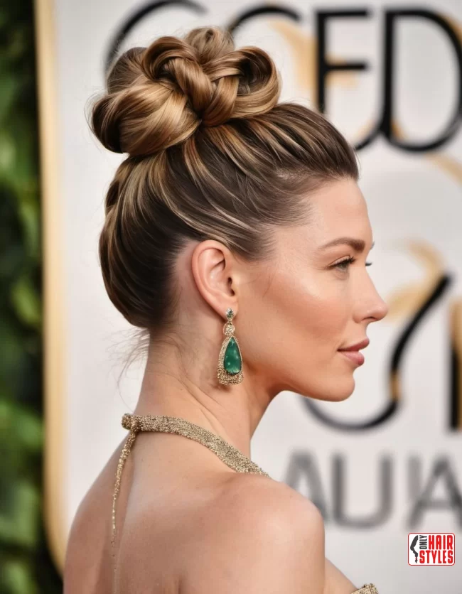 Twisted Top Knot | Spring Hairstyles For Long Hair: Fresh Looks