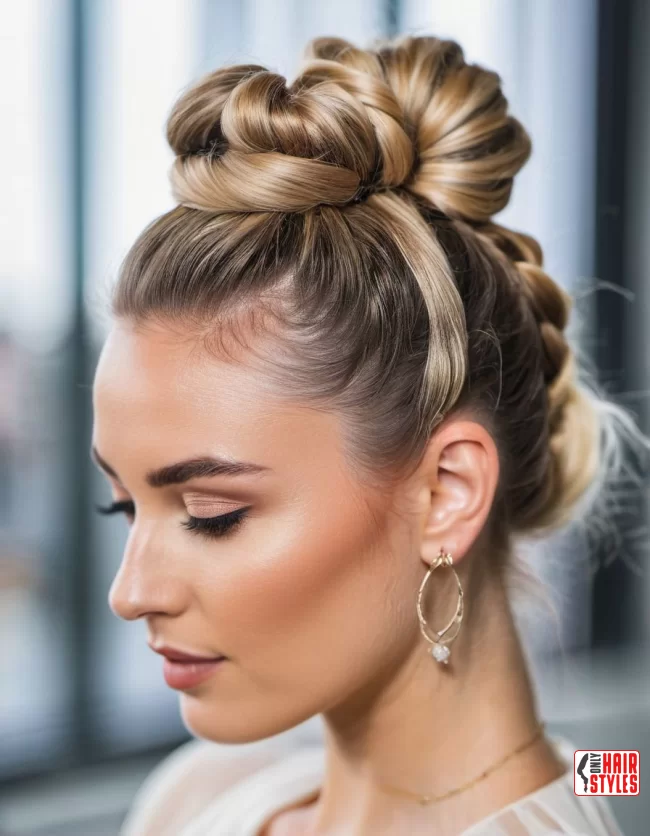 Twisted Top Knot | Spring Hairstyles For Long Hair: Fresh Looks