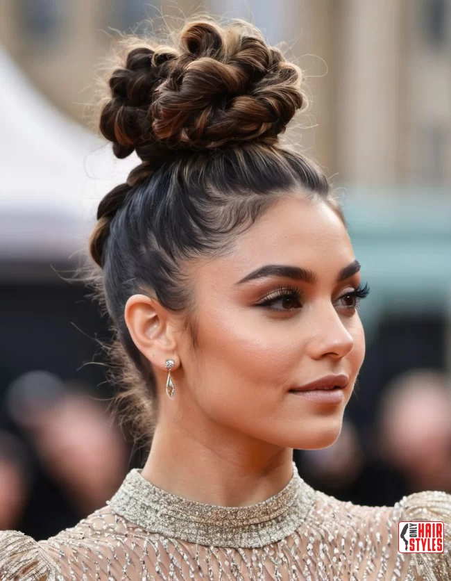 Twisted Top Knot | Spring Hairstyles For Long Hair: Fresh Looks