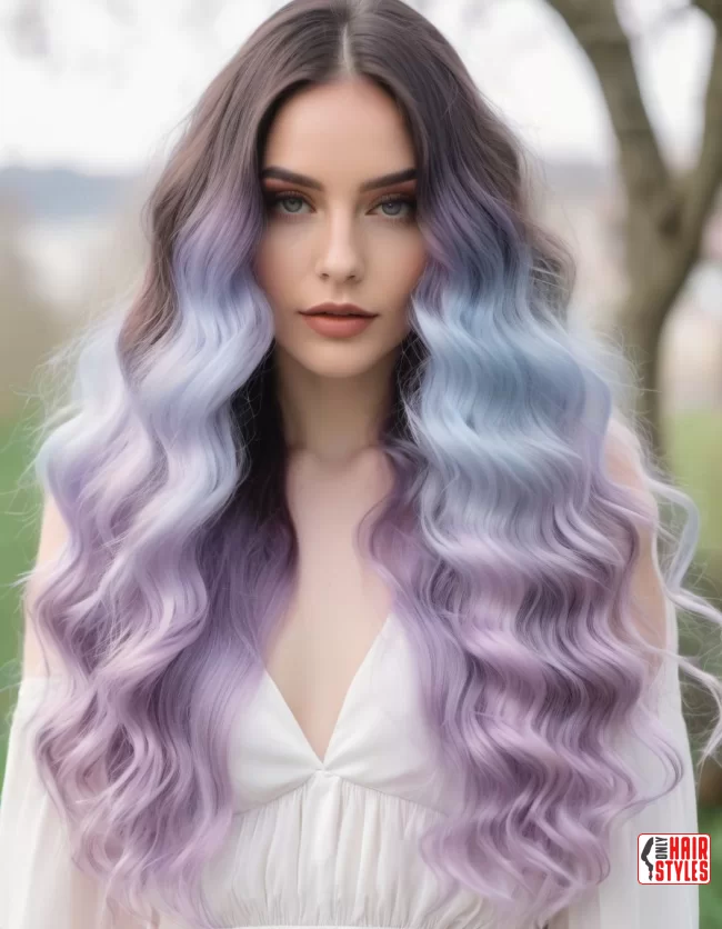 Pastel Ombre Waves | Spring Hairstyles For Long Hair: Fresh Looks