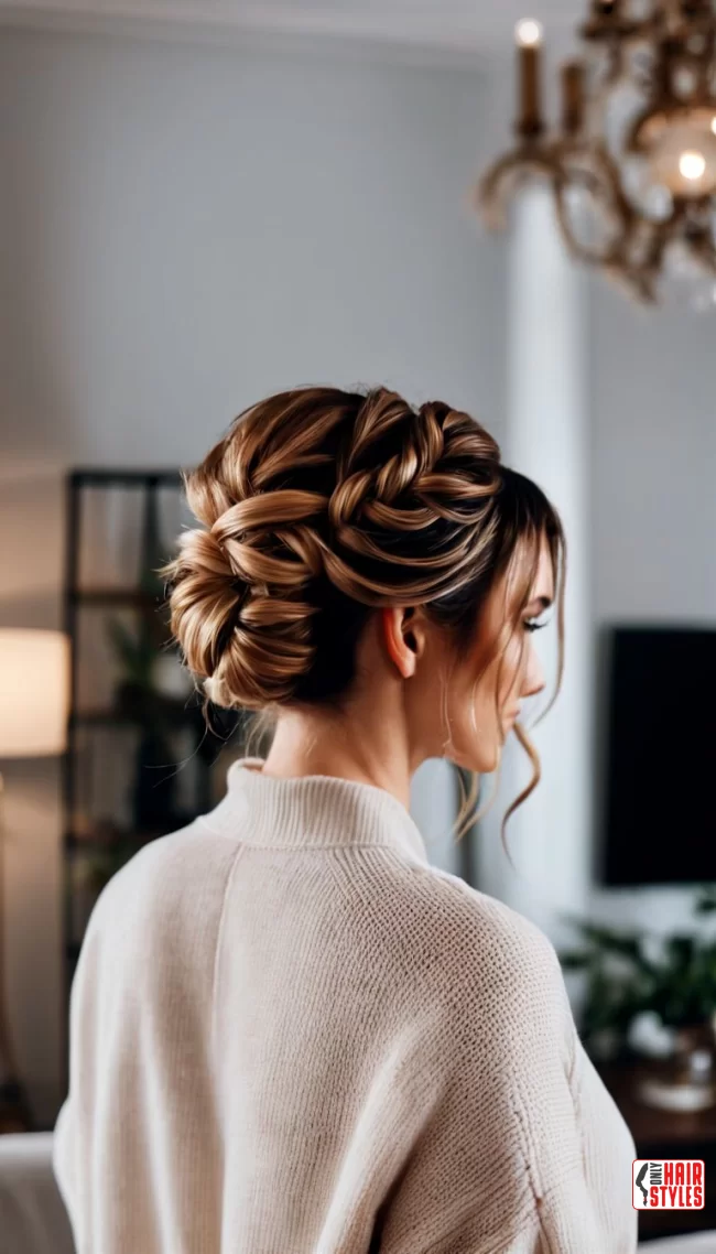Messy Low Bun with a Twist | Explore Cute Bun Hairstyle Ideas For A Stylish Look!