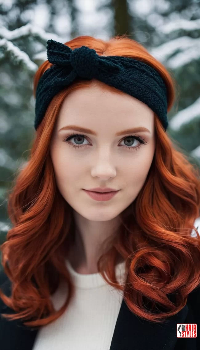 Chic Redhead Headband Style | Radiant Red Locks: Embracing The Beauty Of Natural Red Hairstyles