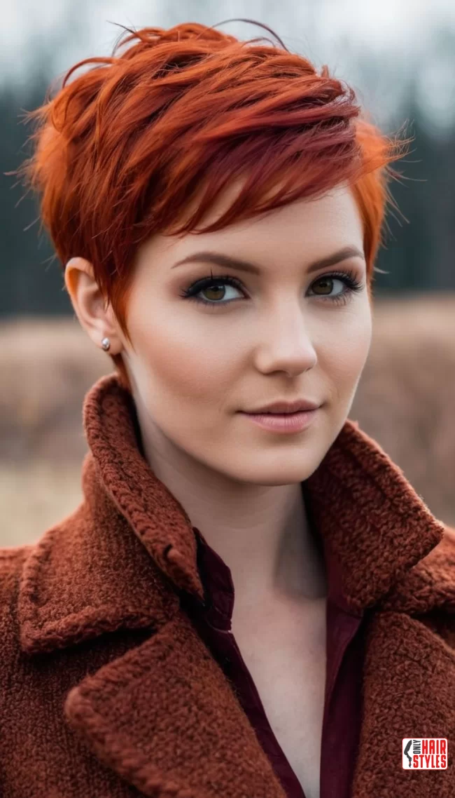 Fiery Pixie Cut | Radiant Red Locks: Embracing The Beauty Of Natural Red Hairstyles