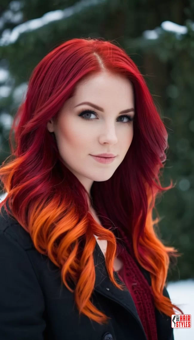 Vibrant Red Ombre | Radiant Red Locks: Embracing The Beauty Of Natural Red Hairstyles