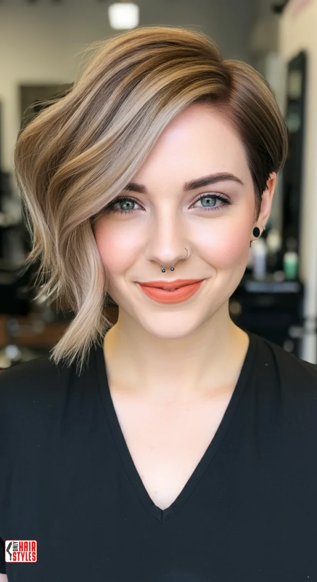 8. Side-Parted Bob | 10 Stylish Bob Haircuts For Women With Oval Faces