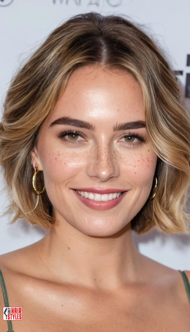 10. Layered Bob with Highlights | 10 Stylish Bob Haircuts For Women With Oval Faces
