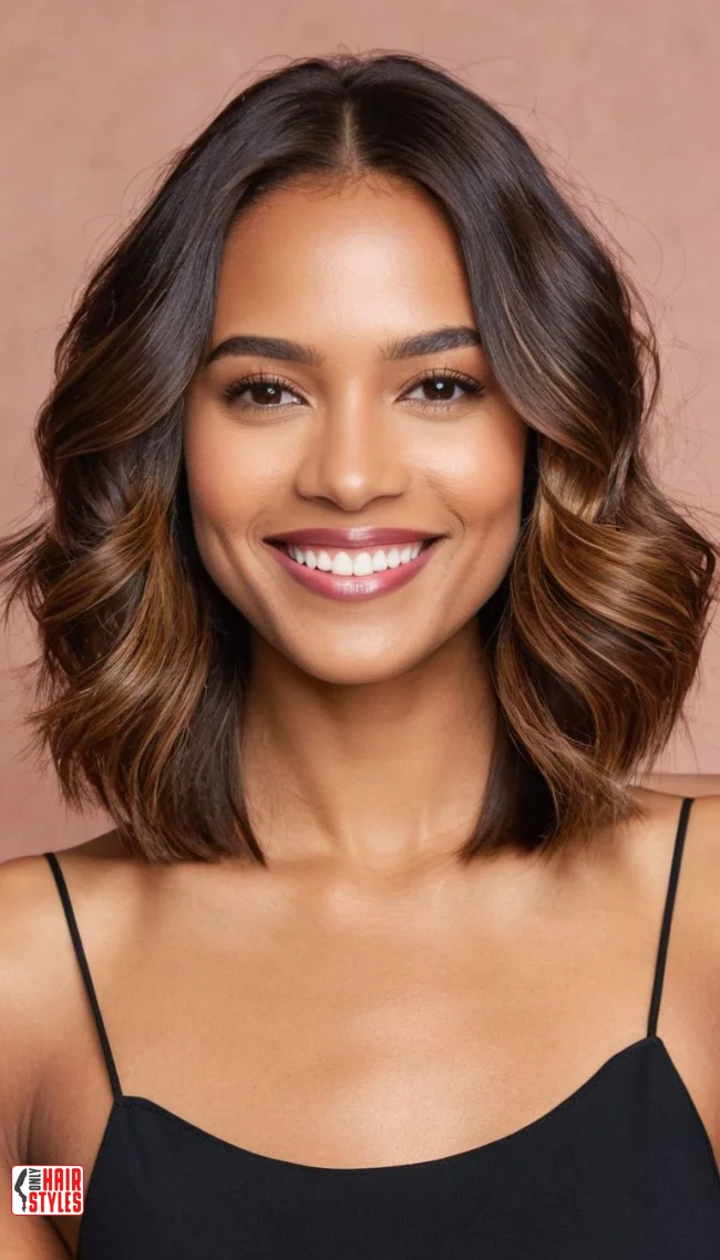 7. Shoulder-Length Lob | 10 Stylish Bob Haircuts For Women With Oval Faces