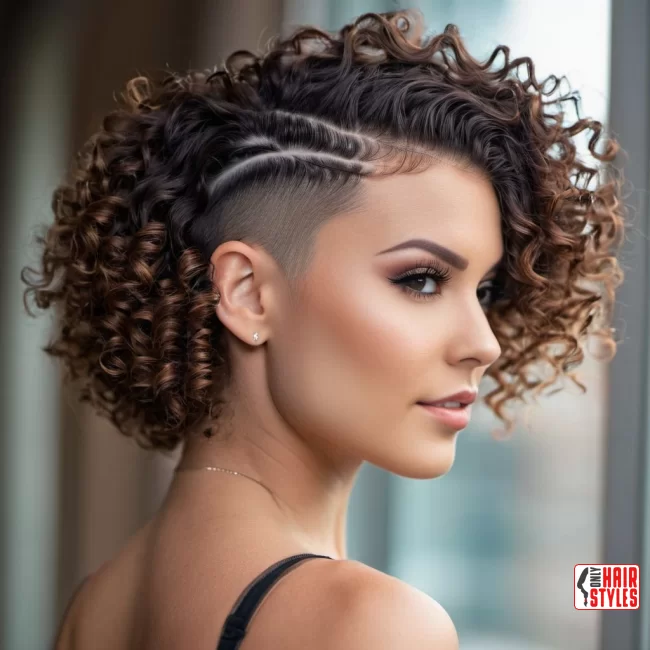 Undercut and Curls Combo | Undercut Hairstyles For Women - 20 Ideas, Inspiration And Styling Tips!