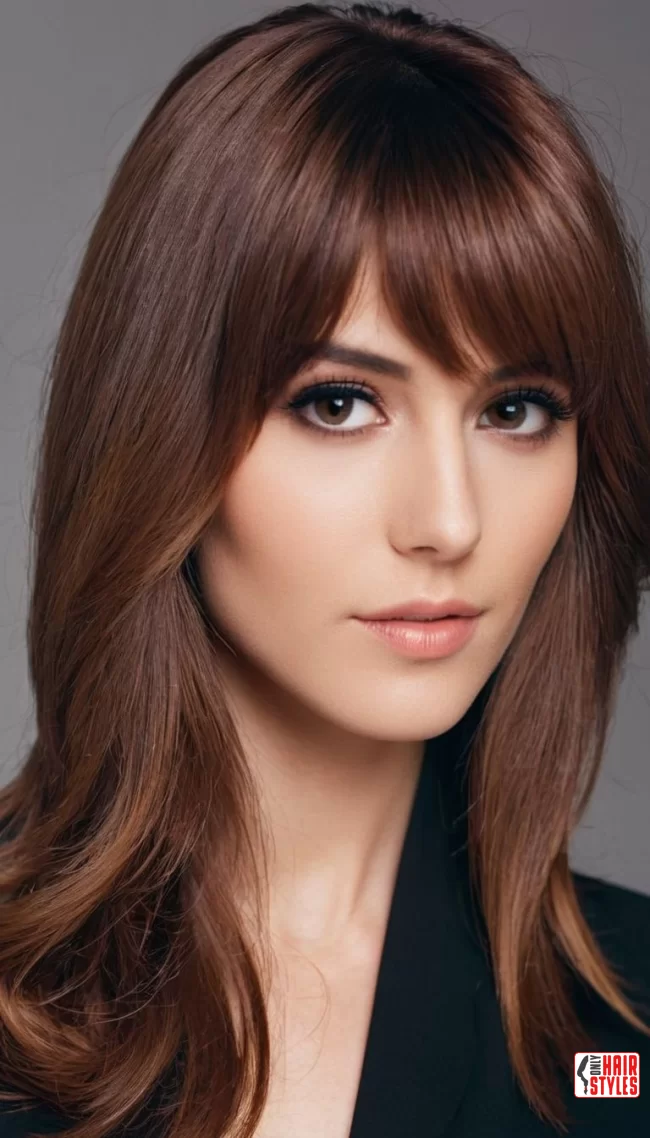 3. Side-Swept Bangs | Hairstyles For Long Face Shape: A Guide To Flattering And Trendy Looks