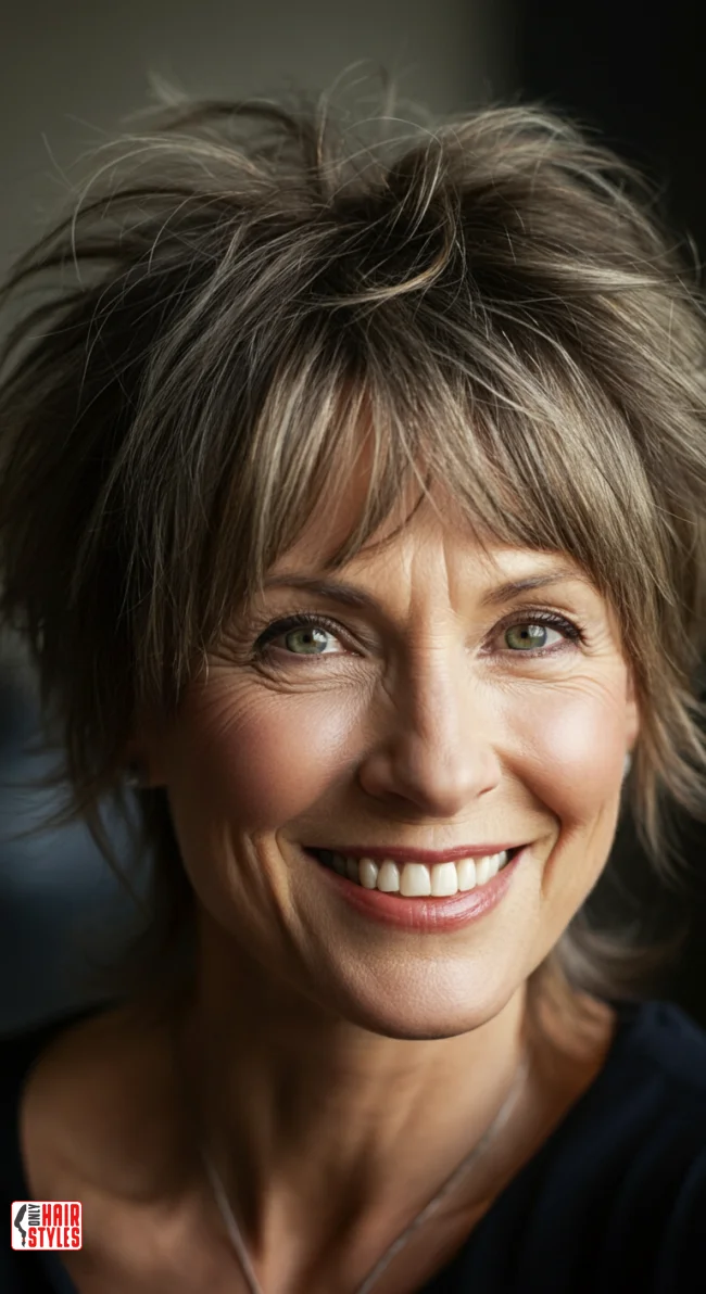 5. Choppy Bangs with a Shag Cut | 10 Chic Hairstyles With Bangs For Women Over 50