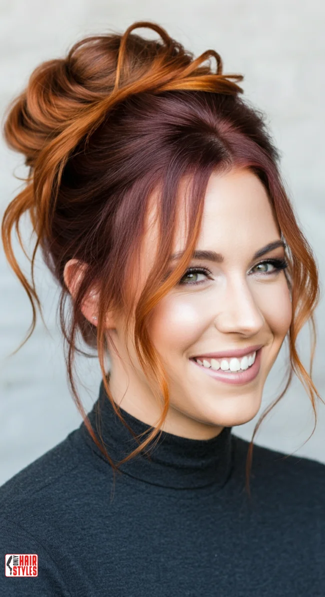 4. High Messy Bun | 7 Holiday Hairstyles That Are Easy