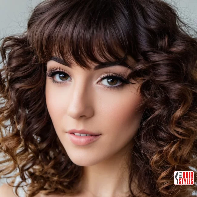 13. Curly Wispy Bangs | 60 Best Curly Hairstyles With Bangs For A Stunning Look!