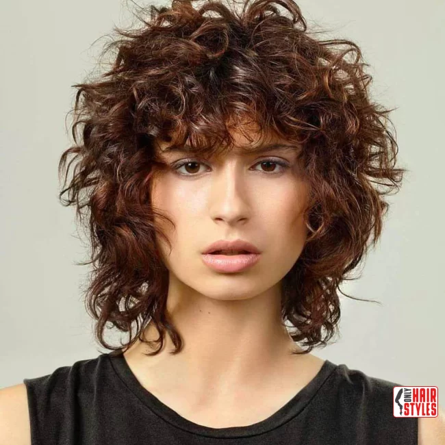 7. Shaggy Curls with Bangs | 60 Best Curly Hairstyles With Bangs For A Stunning Look!
