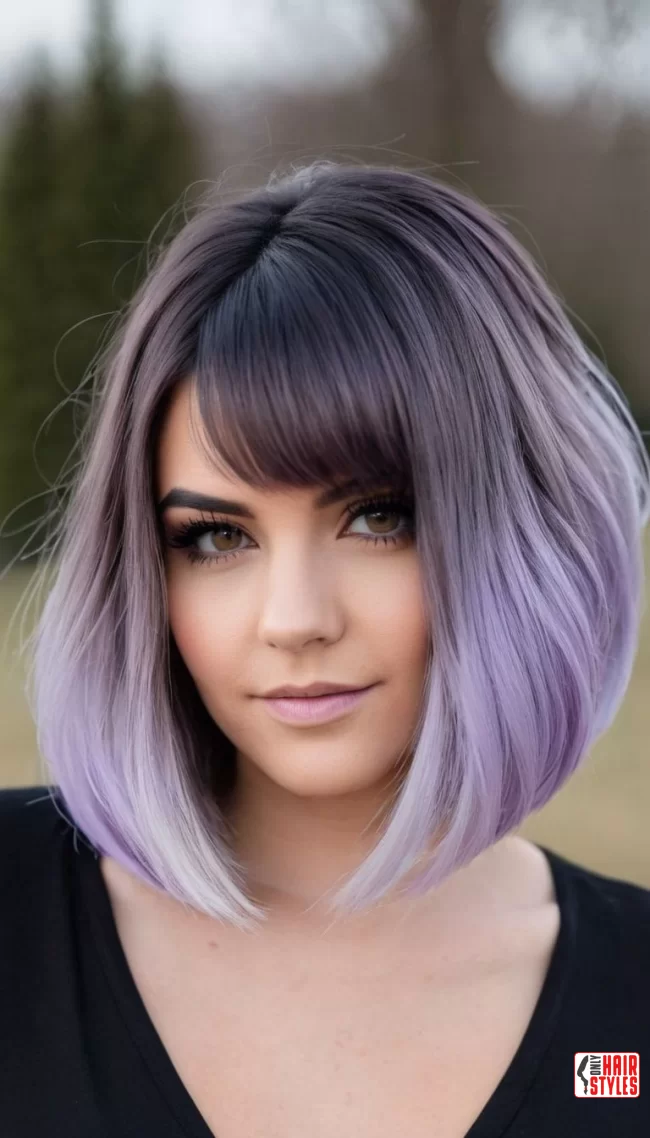 Gray to Lavender Ombre Bob | Transform Your Look With Stunning Ombre Hairstyles