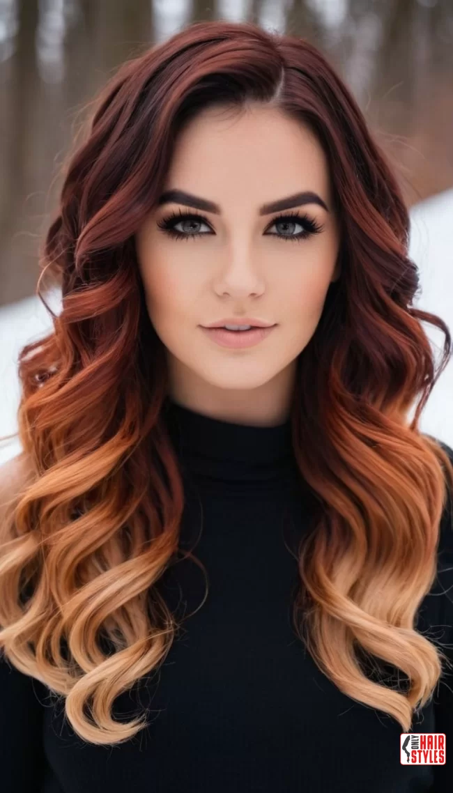 Copper and Auburn Ombre Waves | Transform Your Look With Stunning Ombre Hairstyles
