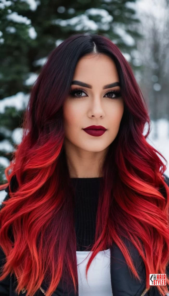Bold Red Ombre | Transform Your Look With Stunning Ombre Hairstyles