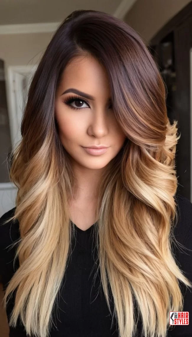 Chocolate Brown to Honey Blonde Ombre | Transform Your Look With Stunning Ombre Hairstyles