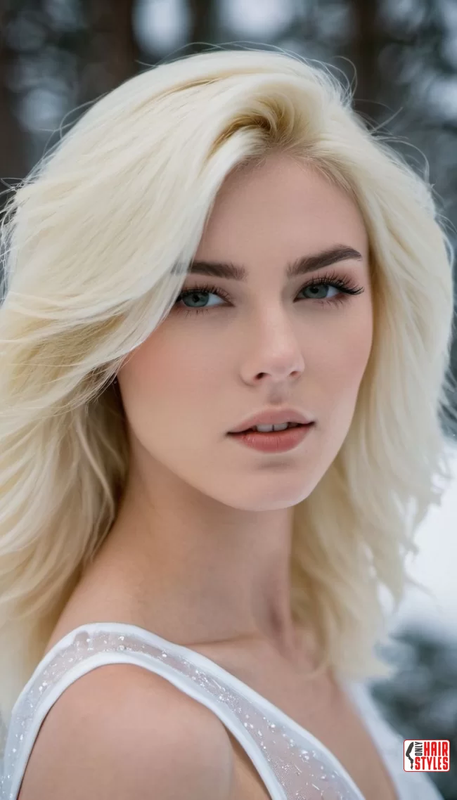 Icy Blonde Wolf Cut | Most Beautiful Wolf Cut Hairstyles For This Winter